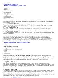 Tuas/pengungkit, bidang miring, katrol dan roda berporos. Sekrup Merupakan Contoh Pesawat Sederhana Berbentuk Seputar Bentuk