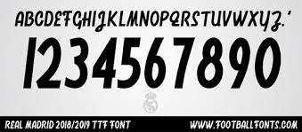 Available in ttf & otf files. Real Madrid Font Ttf