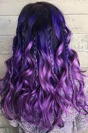 Dark Purple Hair Let Us Discuss The Basics At First This Hair Color Is Unnatural That Is You Cannot Meet An Hair Styles Purple Ombre Hair Hair Color Purple