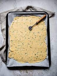 Parmesan Chive And Garlic Keto Crackers Peace Love And Low Carb Recipe Low Carb Snacks Low Carb Crackers Keto