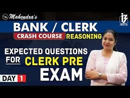 Expected Questions For Clerk Pre Exam Reasoning By Samashti Mahendras Bank Clerk 4 00 Pm Youtube This Or That Questions Exam Crash Course