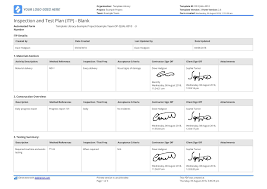 Free Inspection And Test Plan Template Better Than Excel Inside Test Template For Word In 2020 Test Plan Word Template Excel Templates