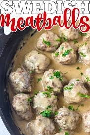 These homemade swedish meatballs are bite size balls of beef and pork smothered in a rich brown gravy. Swedish Meatballs Mama Loves Food