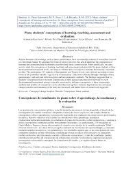 7 a teacher wants to give her students five extra minutes to finish the test. Pdf Piano Students Conceptions Of Learning Teaching Assessment And Evaluation