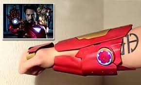 He knows how to make a fist cor. Iron Man Style Glove Lets You Shoot Lasers From The Palm Of Your Hand Daily Mail Online