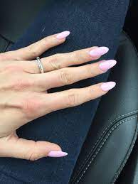 Pastel Pink Almond Shaped Acrylic Manicure Oval Acrylic Nails Acrylic Nails Trendy Nails