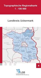 Schoneberg (uckermark) vācija, atrašanās vieta tādiem objektiem kā tirdzniecības centrs, dzelzceļš un slimnīca. Topografische Regionalkarte Landkreis Uckermark Brandenburg Buch
