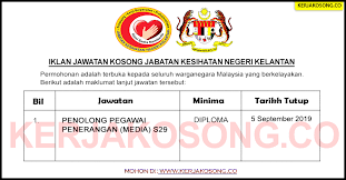 We're on a mission to help fresh graduate students and unemployed land the jobs of their dreams. Jawatan Kosong Kelantan Archives Page 3 Of 3 Jawatan Kosong Kerajaan Terkini 2021