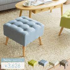楽天市場 スツール 北欧 木製 オットマン 椅子 チェア おしゃれ かわいい シンプル ナチュラル カジュアル カフェ風 子供部屋 キッチン ダイニング リビング 玄関 ロータイプ グリーン 緑 ファブリックスツール noix ノワ グリーン ブルー アイボリー ブラウン