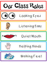 Colors And Kindergarten Class Rules Poster Classroom Rules Transitional Kindergarten