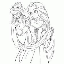 Zo maakte zij haar opwachting in de disney klassieker in het rijtje disney prinsessen disney prinsessen kleurplaten om online verf. Rapunzel Tangled Kleurplaten Leuk Voor Kids