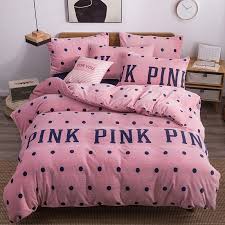 Pink Victoria Secret Queen King Old Rose Velvet Bedding Set Cute Bed Sets Velvet Bedding Sets Pink Bedding Set