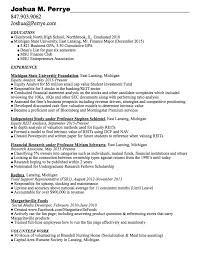 resume joshua m. perrye