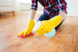 To keep your wood floors from becoming dingy and an eyesore, you can spot clean your floors with mineral spirits. How To Remove Oil Stains From Wood Diy Lifestyle