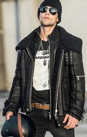 Men S Shearling Jacket Turmeric Wool B3 Flight Jacket Short Fur Leather Jacket Australia Wool Ma Cool Jackets For Men Mens Shearling Jacket Jackets Men Fashion