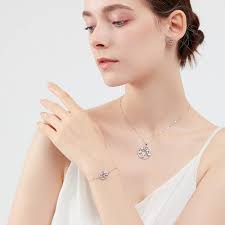 Lydreewam árbol de la Vida Pendientes para Mujer Plata de ley 925 3A  Circonita Cúbica con Caja de Regalo, Diámetro 12mm : Amazon.es: Moda