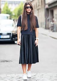 Black And White Pleated Midi Skirt 50 Cool Outfit Ideas For Fashion Girls Black Pleated Midi Skirt Fashion Street Style Outfit