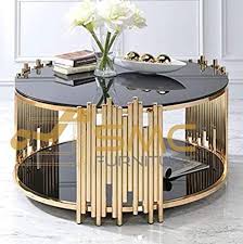 Coffee table with display drawer built out of walnut and maple. Smc Furniture Steel Contemporary Gold Finish Floating Coffee Table With Black Glass Amazon In Furniture