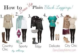 How To Dress Up Plain Black Leggings Plain Black Leggings Outfits With Leggings Clothes Design