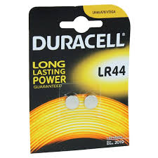 2 Pack Of Duracell Lr44 A76 Batteries