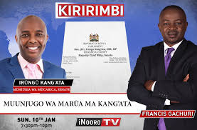 He is a former councillor for central ward in murang'a town and a former member of parliament. Irungu Kang Ata On Twitter We Meet Today At Kiririmbi Inooro Tv