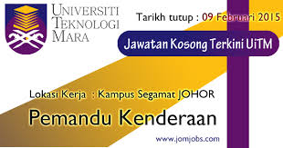 Jawatan kosong jabatan perancang bandar dan desa negeri johor. Jawatan Kosong On Twitter Jawatan Kosong Uitm Johor 2015 Terkini Kampus Segamat Kerjakosonguitm Jawatankosonguitm Http T Co 4ujcsi4yta Http T Co Unxbg4b5ko