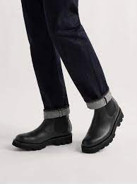 Black Warner Leather Chelsea Boots Grenson Mr Porter