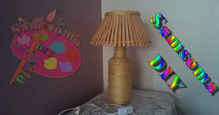 عمل أباجورة how to make a lampshade أباجوره بادوات منزلية بسيطة افكار منزلية diy قناة للاعمال اليدوية أفكار و حيل و أعمال يدوية أعمال يدوية عملة