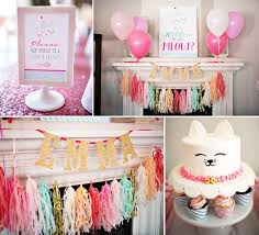 I'm no artist, but i do enjoy arts and crafts. 30 Cute Cat Birthday Party Ideas Pretty My Party Party Ideas