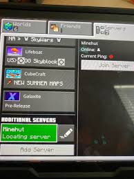 First of all, try different servers. Trouble With Accessing Minehut On Mc Pocket Edition Minehut