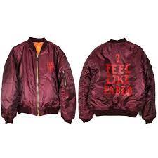 Pablo Yeezus Ma 1 Bomber Jacket Purple Bomber Jacket Flight Bomber Jacket Bomber Jacket