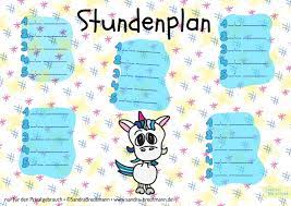 Die klingel tipps zur einschulung jetzt geht die schule los. Stundenplan Fur Schulanfanger Handmade Kultur