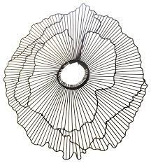 Maybe you would like to learn more about one of these? Modern 40 Wire Flower Wall Art Contemporary Metal Sculpture Transitional Metal Wall Art By My Swanky Home Houzz