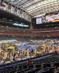 Our view from our seats for Monster Jam