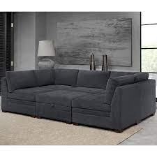 Stella upholstery side chair 26 1/4 x 28 3/4 x 45 1/2 h (35 lbs each) available and stocked in assigned fabric number: Thomasville Tisdale Dark Grey 6 Piece Modular Fabric Sofa The Retail Warehouse