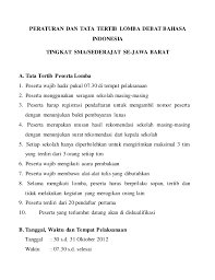 Pay attention in class = memperhatikan di kelas. Peraturan Dan Tata Tertib Lomba Debat Bahasa Indonesia