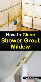 My understanding is bleach is not good for grout. 4 Brilliant Ways To Clean Shower Grout Mildew Shower Grout Clean Shower Grout Shower Cleaner
