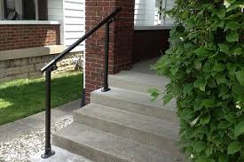 Diyhd industrial black iron loft pipe handrail for stairs,rustic black,straight style. Outdoor Stair Railing Kit Buy Step Handrail Online Simplified Building