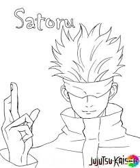 gojo coloring page