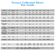 Versace For Size Guide