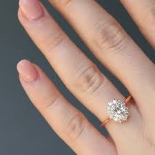 Royal Design 14k Rose Gold Ring Oval Diamond Ring Woman Wedding Gold Ring Diamond Wedding Bands Ladies Diamond Rings Gold Diamond Wedding Band