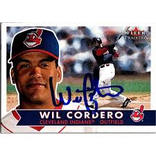 Wil Cordero autographed baseball card (Cleveland Indians, FT) 2001 Fleer  Tradition #301