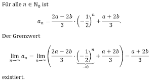 Online üben und mathe lernen. Mathematik Konvergenz Frage Analysis Limes