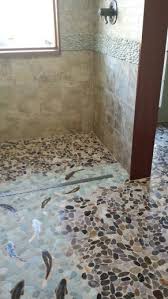 Our Shower Floor Sea Green Pebbles From The Pebble Tile Store Sliced Pebbles From Discount Tile The Shower Floor Pebble Tile Shower Floor Pebble Tile Shower
