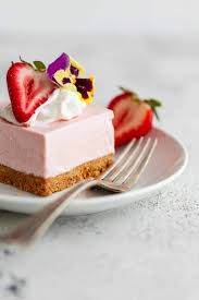 No Bake Strawberry Cheesecake Recipe Bars