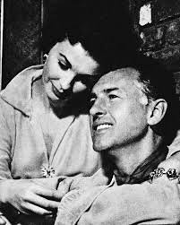 Jean Simmons and Stewart Granger, one of Hollywood's most beautiful  couples, are seen here in a serene moment at their Beverly Hills home in  1956. The two met while working