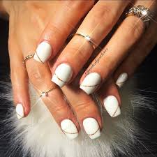 The longer clear nails look amazing, especially when worn with stylish nail art. 50 Incredible White And Gold Nails To Compliment Your Style In 2020