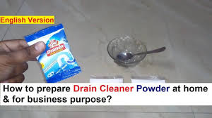 drain cleaner powder making 100% real