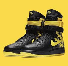 Black And Yellow Air Force Ones Nike Sf Af 1 Black Nike Shoes Sneakers Men Fashion Nike Sf Af1