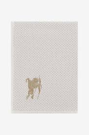 Polka Dot Knight baby jersey blanket